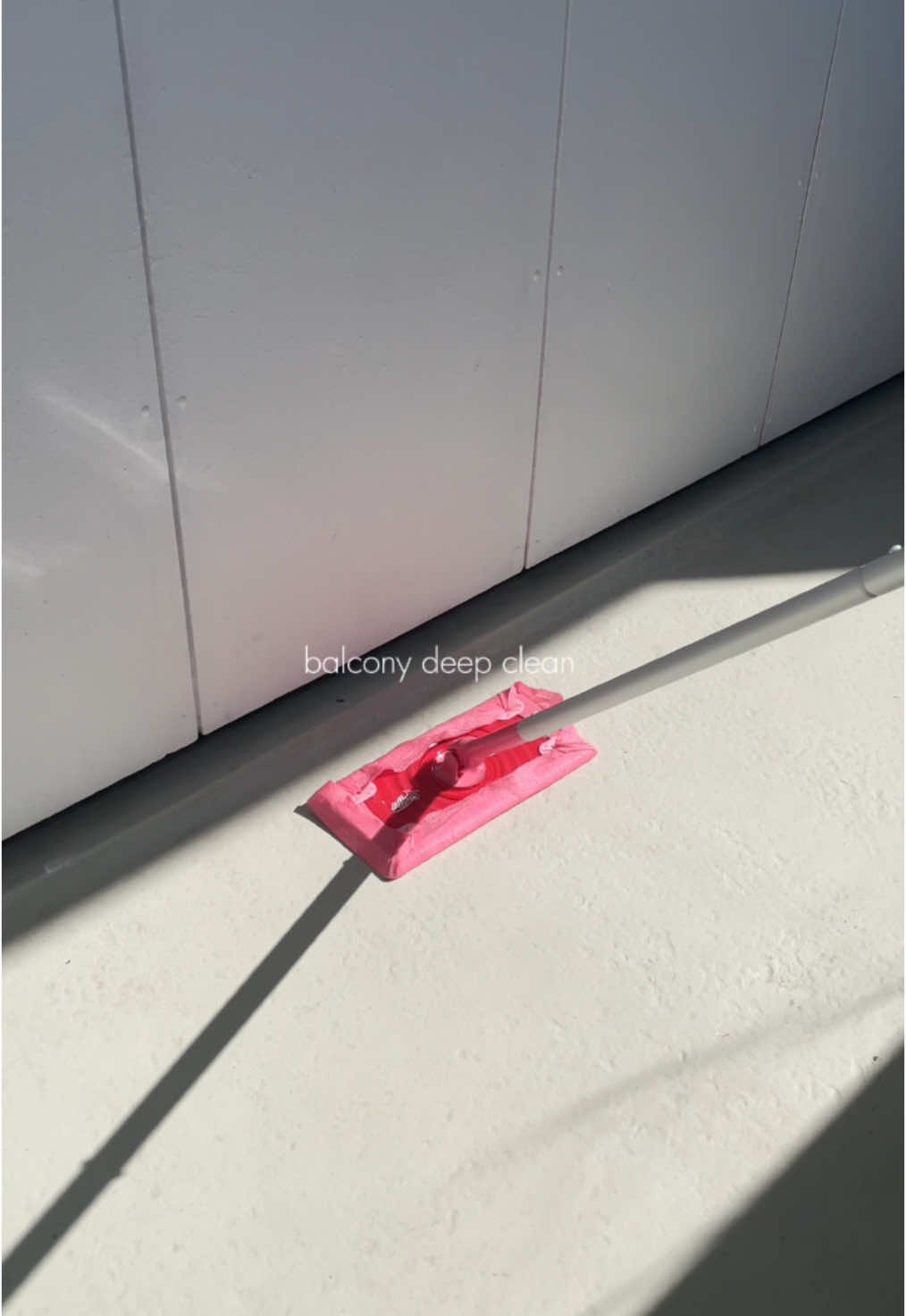 Balcony deep cleaning 🫧 #CleanTok #cleaningtiktok #cleaningmotivation #satisfyingclean #cleaningtiktok #motivation #deepclean #deepcleaning #balconymakeover #balcony @The Pink Stuff 