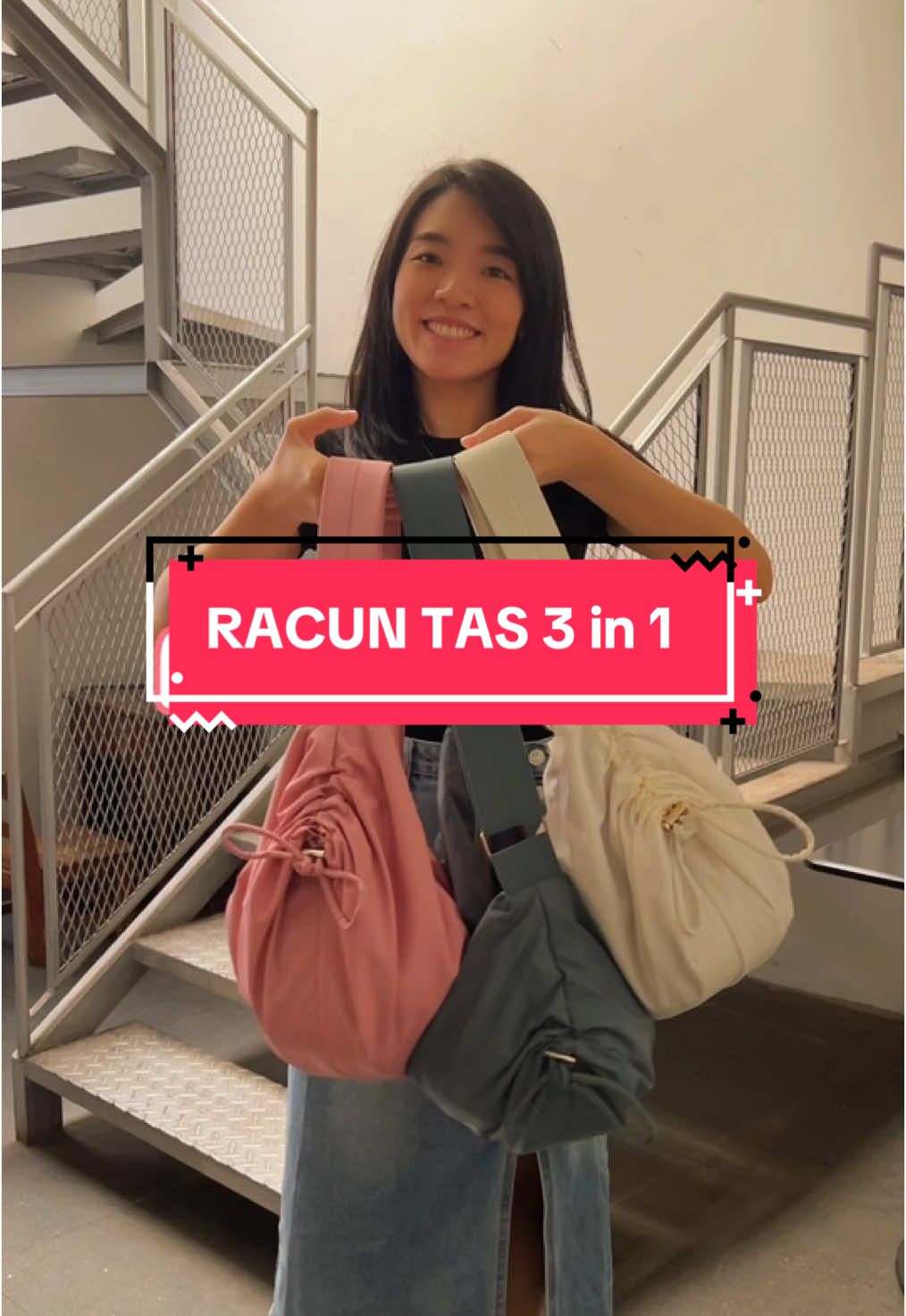 Racun tas 3 in 1, beli 1 tas tapi serasa dapet 3 tas🥰 #slingbag #taswanita #tas3in1 #tasmurah #fyp 