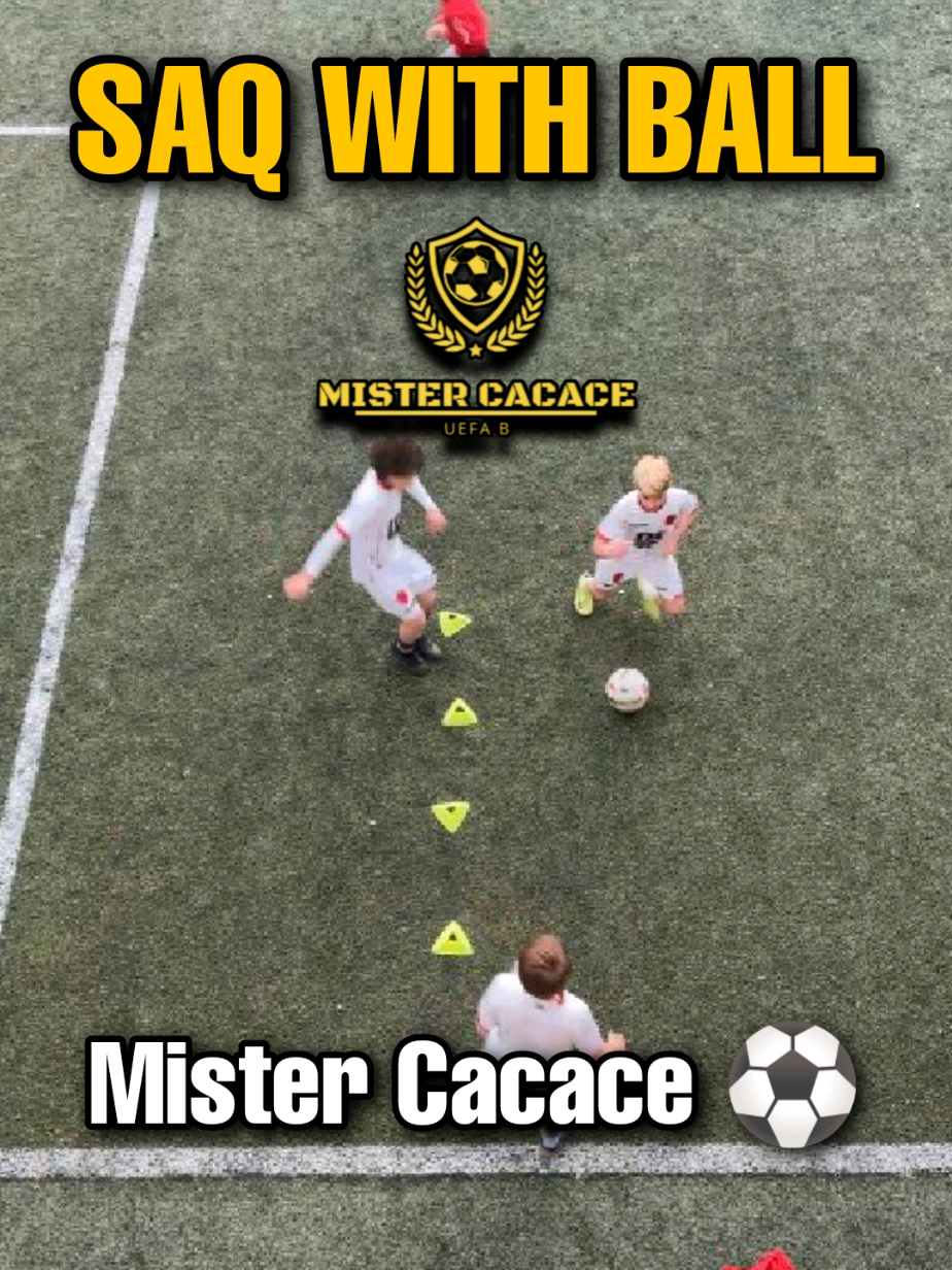 SAQ WITH BALL  #mistercacace #saq #cruyff #cruyffturn #agility #fast #run #footballtraining #soccertraining #footballdrills #soccerdrills #allenamentocalcio #esercizicalcio #calcio #u12 