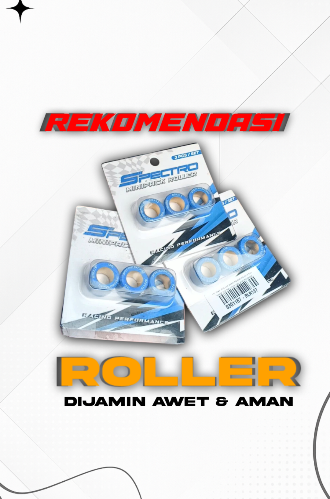 Cari roller yang dijamin awet & tahan lama?roller dari @spectroracing solusinya🔥. #rekomendasi #rollermotor #roller #spectroracing #kirian #kirianmatic #vavarioan #xybca 