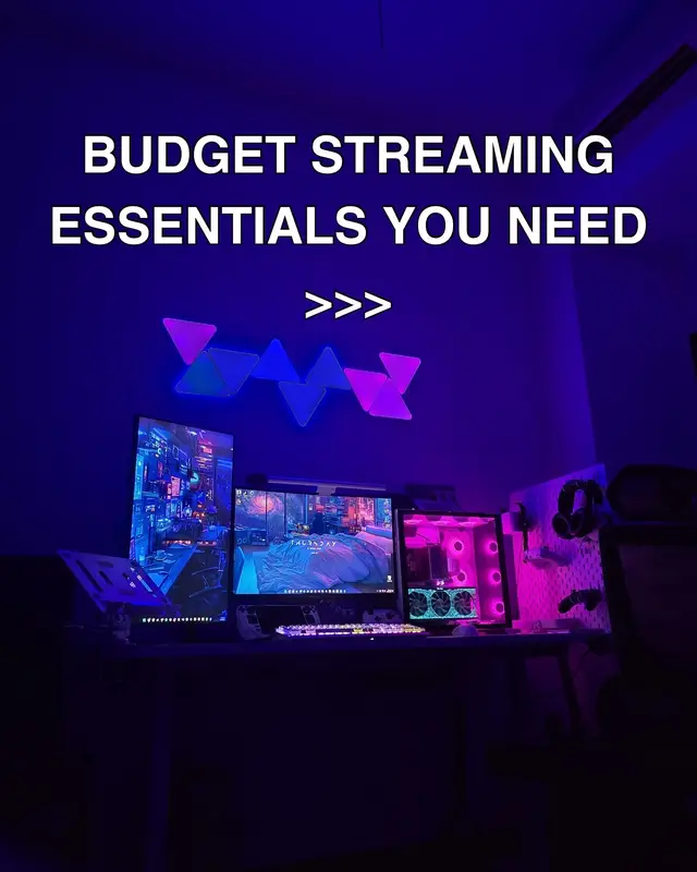 Since streaming has become very popular now, these are some things you need on a budget to make your streaming or gaming setup better #pcsetup #streamingsetup #smallstreamer #budgetsetup #tdchtok #gamingpc #GamingSetup 