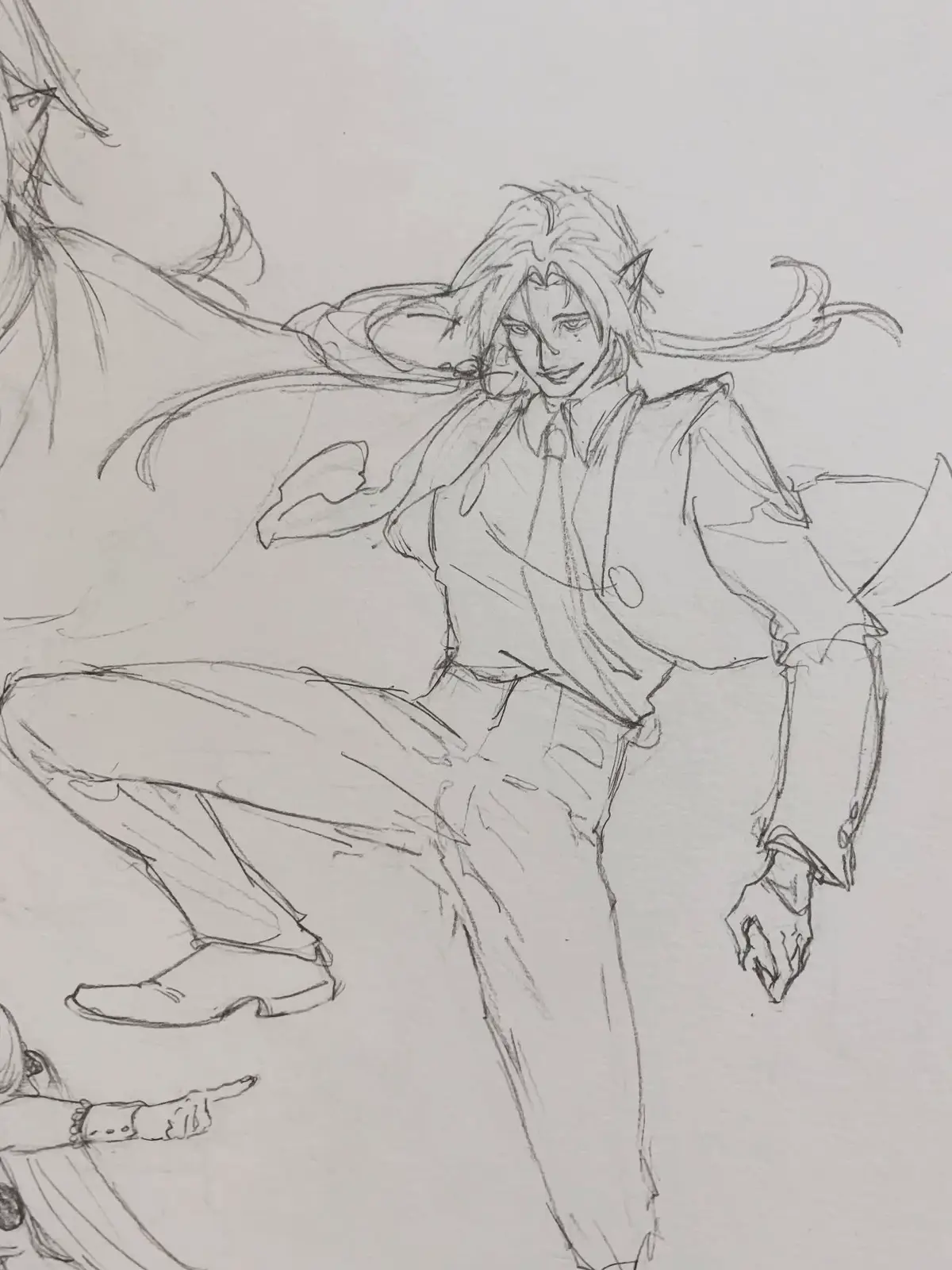 I had at least more than 3 breakdowns drawing the last one.  They deserved so much better TT  Doomed siblings are always the worst for my heart. #zenlesszonezero #hugovlad #vampires #sibling 