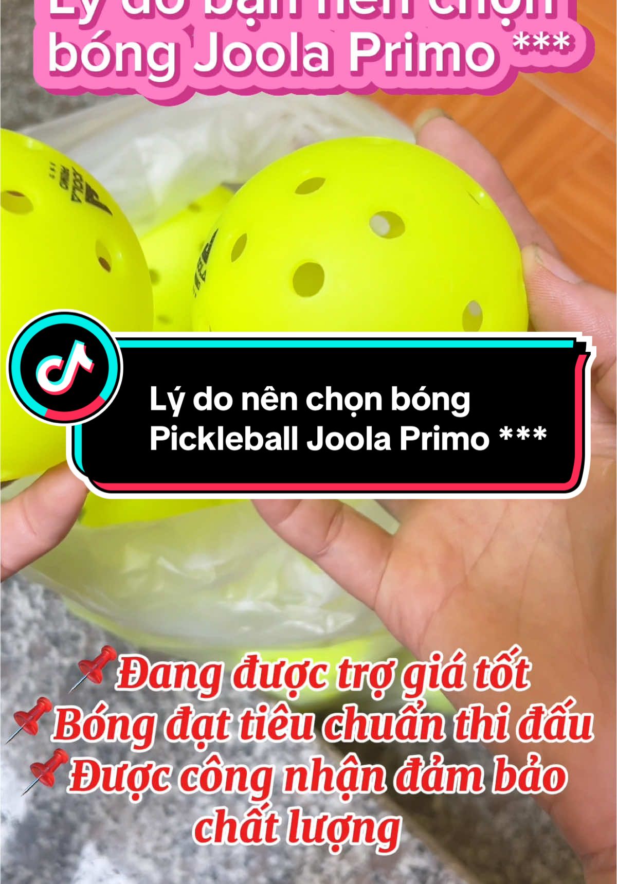 👉Lý do bạn nên chọn bóng Joola Primo ⭐⭐⭐ 📌Đang được trợ giá tốt 📌Bóng đạt tiêu chuẩn thi đấu 📌Được công nhận đảm bảo chất lượng 📌Bóng có độ bền cao, dẻo dai hơn, độ đàn hồi tốt và rất khó bị vỡ 📌Bóng có quỹ đạo ổn định, ko bị liệng, độ nảy mềm mại, giúp người chơi cảm nhận được lực bóng 📌Kích thước tiêu chuẩn, logo được in rõ nét ………….. #bóng #bóngpickleball #bóngpickleballthidauquocte #pickleball #bongthidau #joola #joolaprimo #joolaprimo3star #bongjoola #xuhuongtiktok #thịnhhanhtiktok #hottrend 