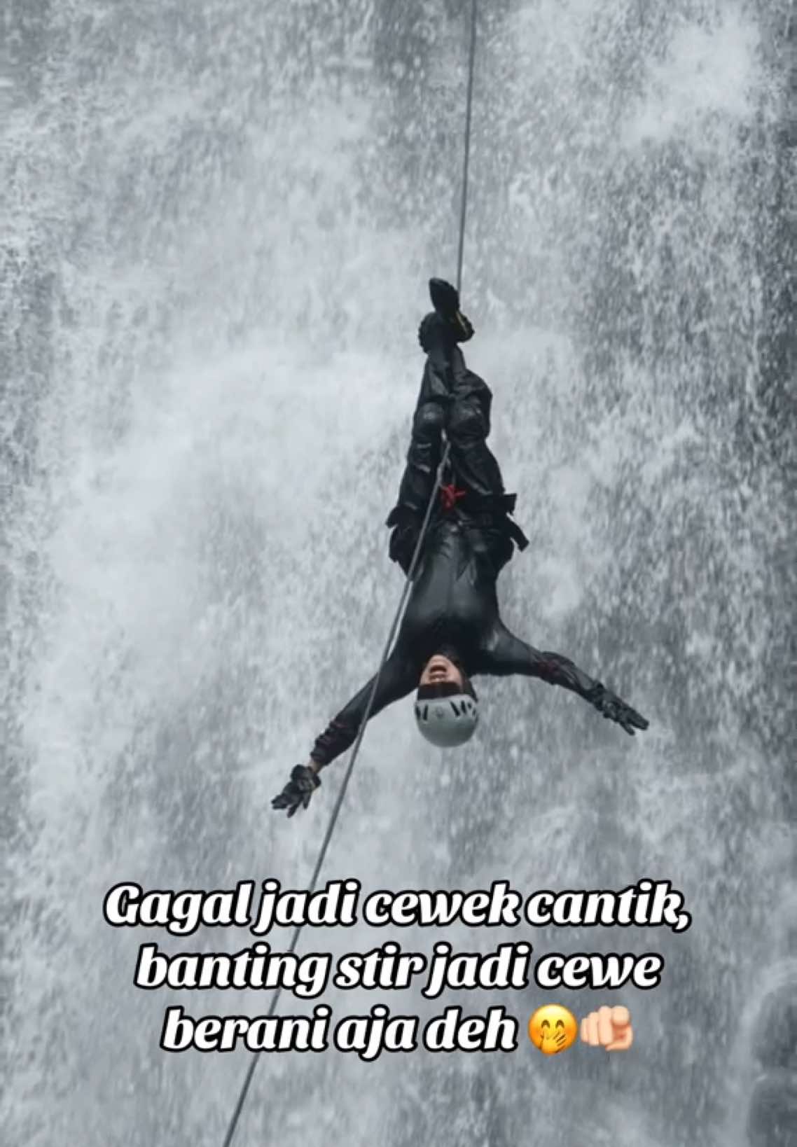 gini kah? 😅 #CapCut #canyoneering #abseiling #airterjunrokrokkembes @AbselingSulut 
