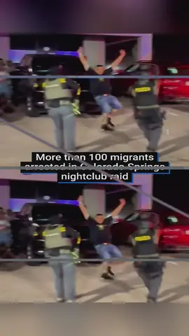 In one of the biggest number of arrests of migrants since Donald Trump took office, the DEA has said it's taken in 114 people allegedly in the US illegally.  The raid took place in a nightclub in Colorado Springs, and migrants were loaded onto buses for processing. #fyp #news #newstok #dea #coloradosprings #migrant #us #usanews #usnews #migration #donaldtrump #president #whitehouse