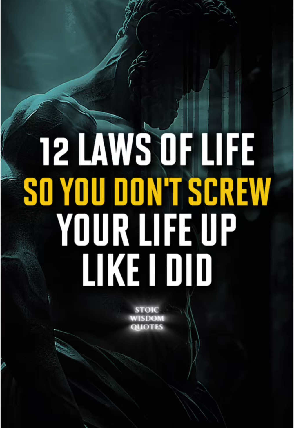 12 Laws Of Life So You Don't Screw Your Life Up Like | Did #stoicism lifelessons #quotes #motivation 