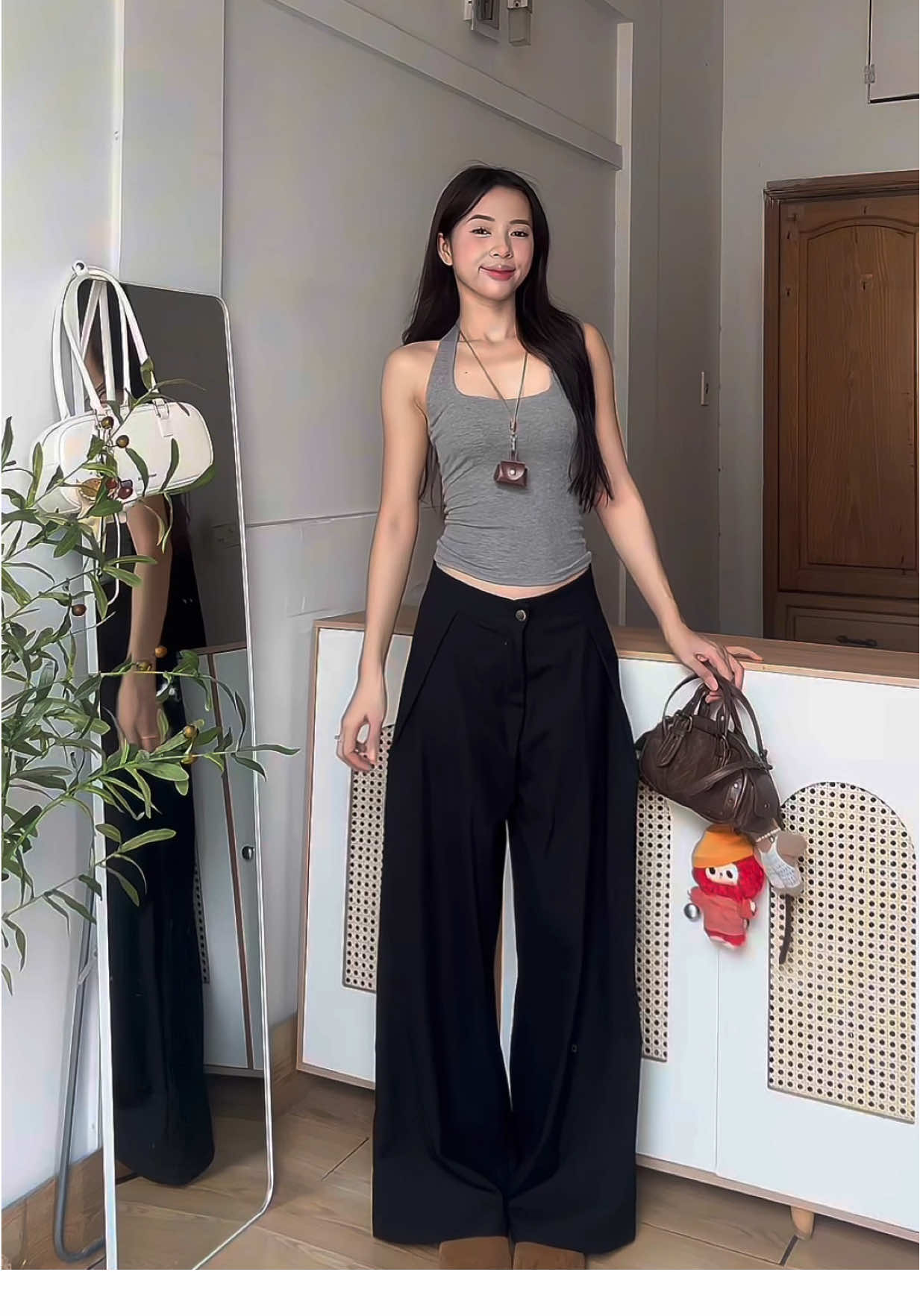 Quần đũi ống suông rộng basic #1m68review #nevasome #quandui #quanongrong #quanongsuong 