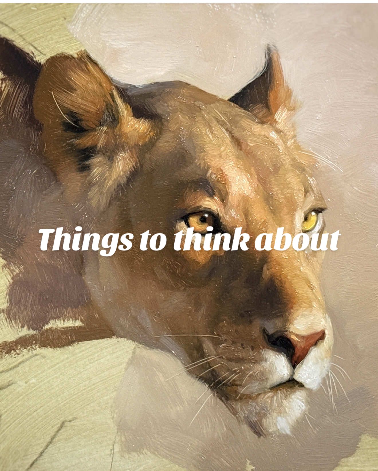 Some important painting tips to optimize your portraits! Squint, compress, shapes, temperature, light flow, and details!  #allaprima #allaprimapainting #oilpainting #fineart #lioness #animalportrait #animalpainting #wildlife #stepbystep #bigcats #lion 
