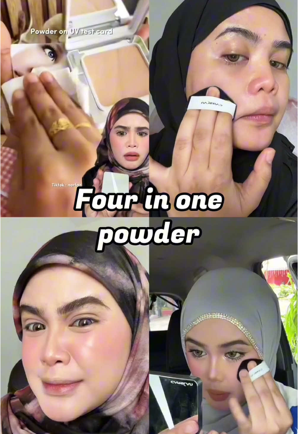 4in 1 sunscreen powder?🥳😱@Carslanmy #CARSLAN #carslanmy #carslanpowder #sunscreenpowder #sunscreen #presspowder #waterproof 