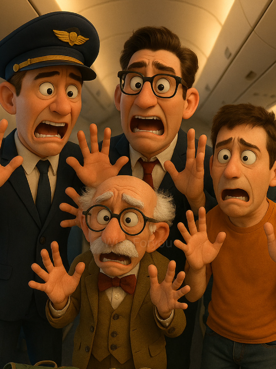 cerita pendek kocak kecelakaan pesawat #ceritalucuai #ai #ceritapendek #funnyvideo 