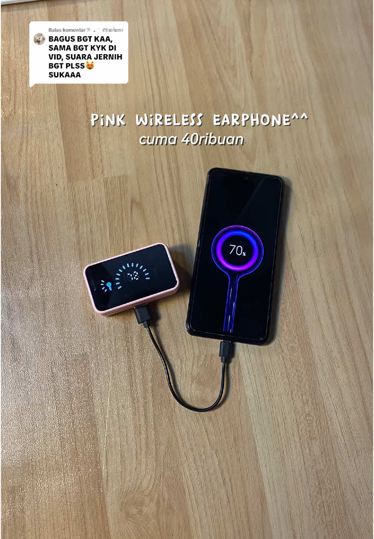 Membalas @𐙚  ₊  ֗   𝓒ɦα𝗋ᥣo𝗍𝗍𝖾 emang sebagus itu 😍 #twsbluetooth #tws #foryou 