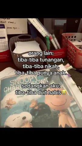 untung ga tiba-tiba stress.