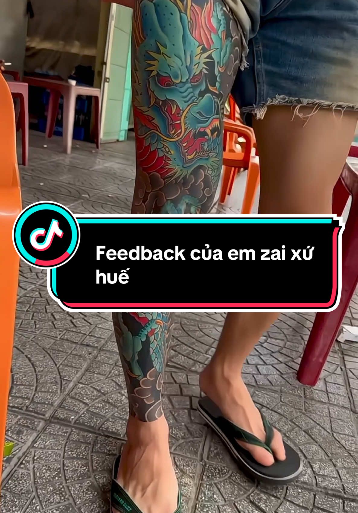 Feedback của em zai xứ huế , kín chân rồng nhật cổ đã bong hoàn chỉnh #1tr5 #tattoohanoi 