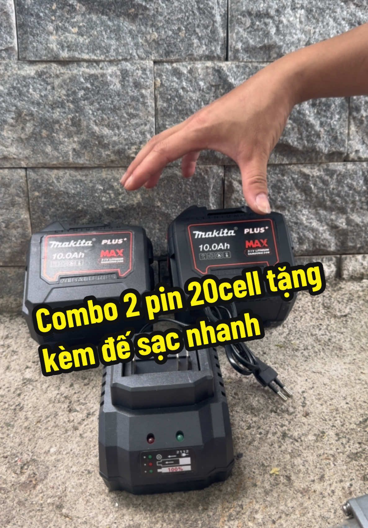 COMBO Pin 20cell Makita tặng kèm sạc nhanh giá chỉ hơn 400k  #pin20cell  #pindongxacao #pin20cellmakita #pin20cellchanpinthongdung 