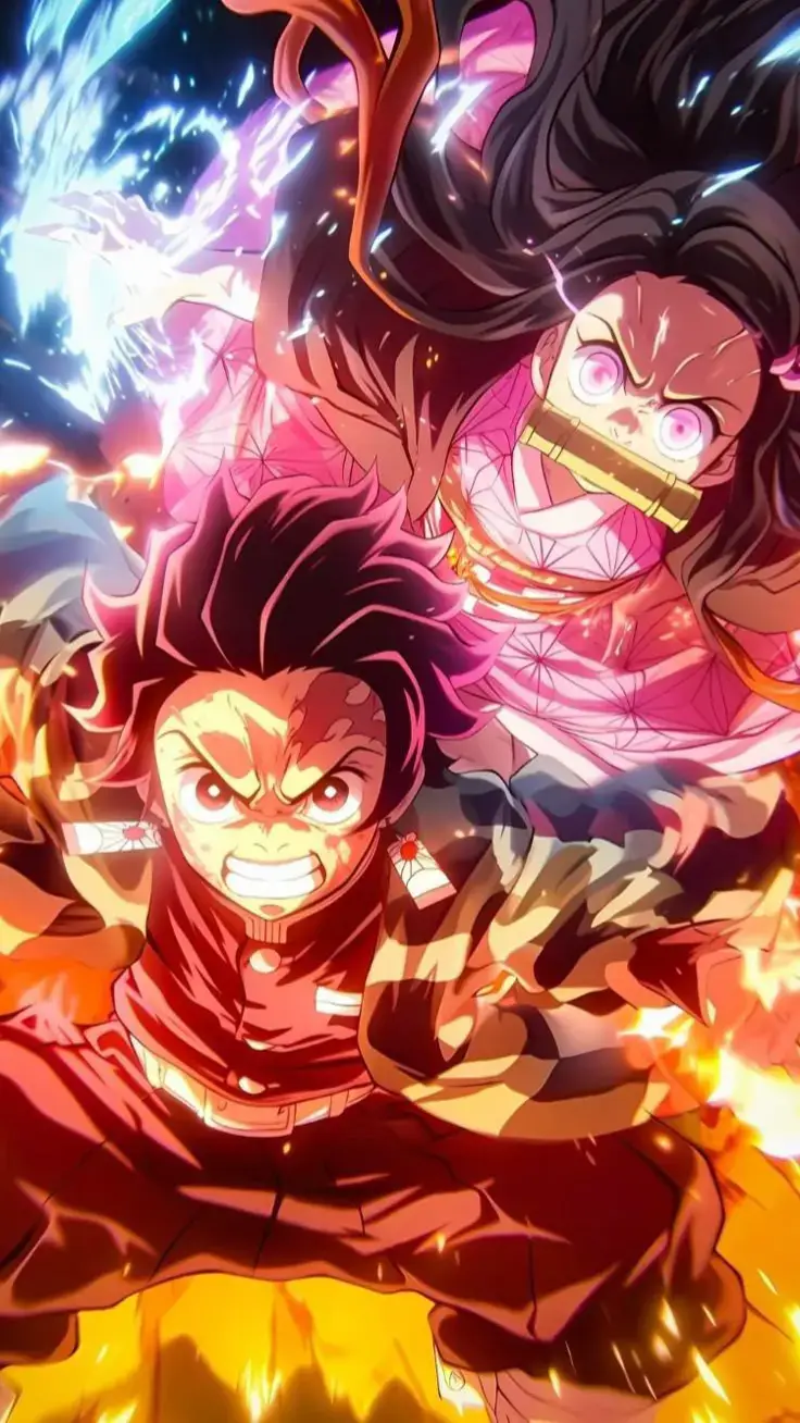 #tangiroxnezuko#demonslayer#kimetsunoyaiba #aestheticwallpapers #4kwallpapers#anime#tangiro#nezuko#aiart
