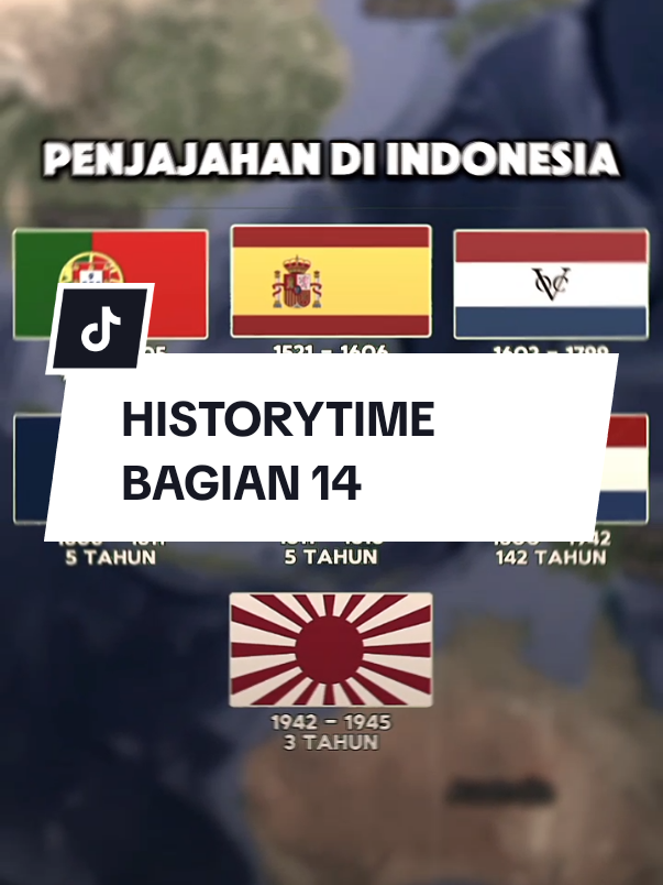 jadi gini le 🗿 || semoga rame 😋  1. Portugal (1511–1605) – 94 tahun Portugal adalah penjajah pertama yang datang ke Nusantara. Mereka menguasai Malaka pada 1511 dan menyebar ke wilayah timur seperti Ternate dan Ambon untuk menguasai perdagangan rempah-rempah. --- 2. Spanyol (1521–1692) – 171 tahun Spanyol menjelajah ke bagian utara Maluku (terutama Tidore) dan sempat bersaing dengan Portugal. Walau pengaruhnya tidak sebesar yang lain, mereka tetap meninggalkan jejak kolonial di Nusantara bagian timur. --- 3. VOC (1602–1799) – 197 tahun VOC adalah perusahaan dagang Belanda yang punya kekuasaan militer dan politik. Mereka menjajah atas nama dagang, tapi operasinya brutal—dari monopoli rempah-rempah sampai pembantaian di Banda. --- 4. Prancis (1806–1811) – 5 tahun Prancis menguasai Belanda lewat Napoleon, dan otomatis ikut mengontrol wilayah jajahan Belanda, termasuk Hindia. Gubernur Jenderal terkenal saat itu: Daendels, yang membangun jalan Anyer–Panarukan. --- 5. Inggris (1811–1816) – 5 tahun Selama masa kekuasaan Raffles, Inggris mengambil alih dari Belanda dan memperkenalkan beberapa sistem baru, seperti penghapusan tanam paksa serta pencatatan sejarah dan budaya lokal. --- 6. Belanda (1800–1942 dan 1945–1949) – 146 tahun Penjajahan murni Belanda dimulai setelah VOC bubar. Mereka mengontrol hampir seluruh wilayah Indonesia, menekan perlawanan lokal, dan mengeksploitasi sumber daya melalui sistem tanam paksa dan kolonialisme penuh. --- 7. Jepang (1942–1945) – 3,5 tahun Jepang masuk di masa Perang Dunia II. Meski menjanjikan kemerdekaan, mereka justru memperburuk kondisi rakyat lewat kerja paksa (romusha) dan represi militer yang brutal. Tapi mereka juga memicu semangat nasionalisme. #SejarahIndonesia #DijajahBerabadAbad #PenjajahanIndonesia #IndonesiaMelawan #JejakKolonialisme #FaktaSejarah #IndonesiaBangkit #SejarahKelam #PahlawanNasional #DariPenjajahanKeKemerdekaan #SejarahYangTersembunyi #HistoryTok #SejarahTikTok