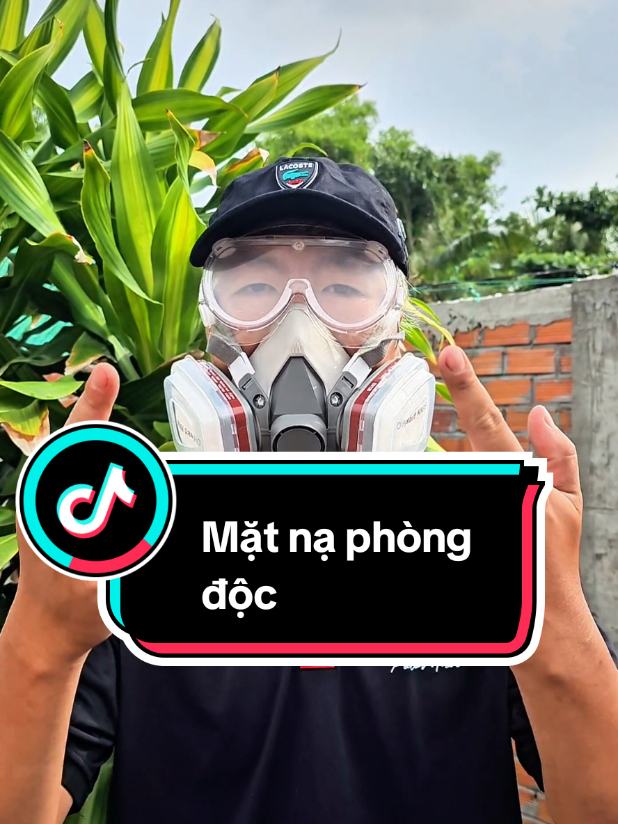 Bộ mặt nạ phòng độc khi phun thuốc trừ sâu, làm việc trong môi trường nhiều khói bụi và hoá chất độc hại.  #matnaphongdoc #matnaphongdocphunthuoc #matnaphongdoc3m6200 #matnaphongdoc3m 