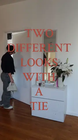 Two different looks, two different vibes but one tie 👔#fashion #fashiontiktok #outfitinspo #tie #tieoutfit #creatorsearchinsights 