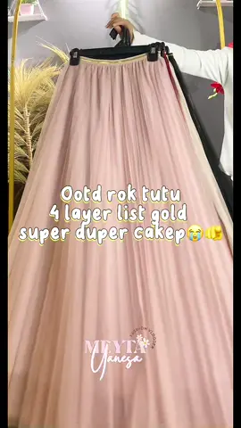 Rok tutu 4 layer list gold #roktutu #roktutumurah #4layer 