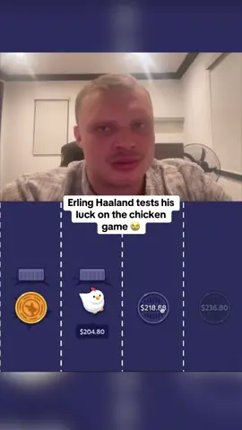 Erling Haaland tests his luck on the chicken game 😭 #kickstreaming 