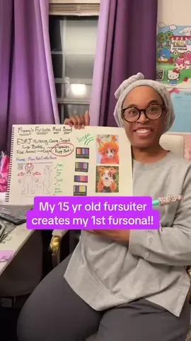 I gave my 15 year old fursuiter @Chilla 🦇💫 instructions for drawing ✍️ 🎨 my very first fursona! 😆🎉🐶🦇  I love supporting my amazingly talented daughter and spreading positivity about the furry fandom! So if you’re interested in learning more hit follow!! ❤️☺️🎉 #furry #furryfandom #furrytiktok #furryart #fursuit #draw #drawing #design #graphicdesign #art #fun #bats #pup #puppy #puppies #puppytiktok 