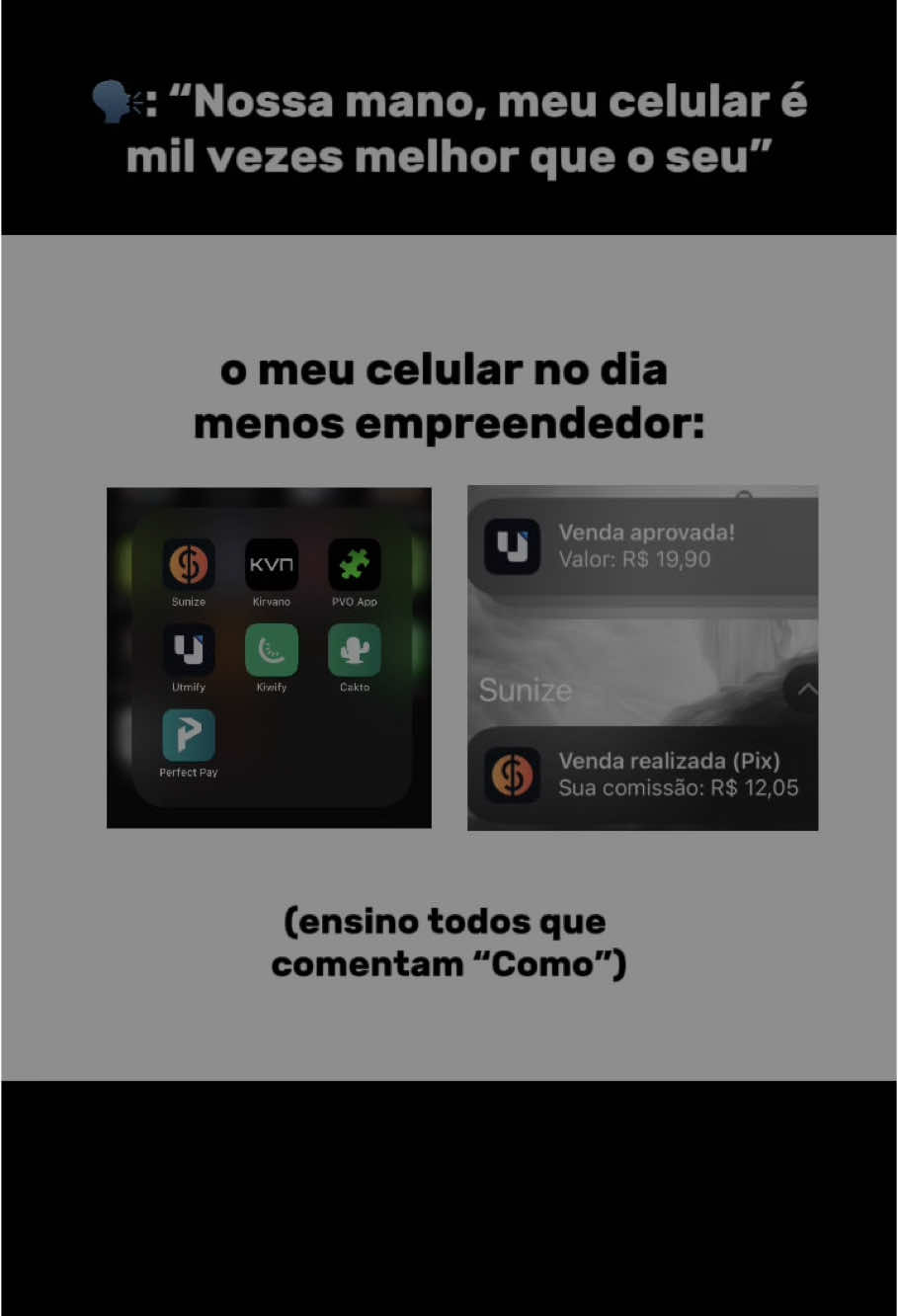 Quer aprender? Ensino todos que comentam “Como” #marketingdigital #celular #empreendedor #vendasonline #vendasnotiktok 