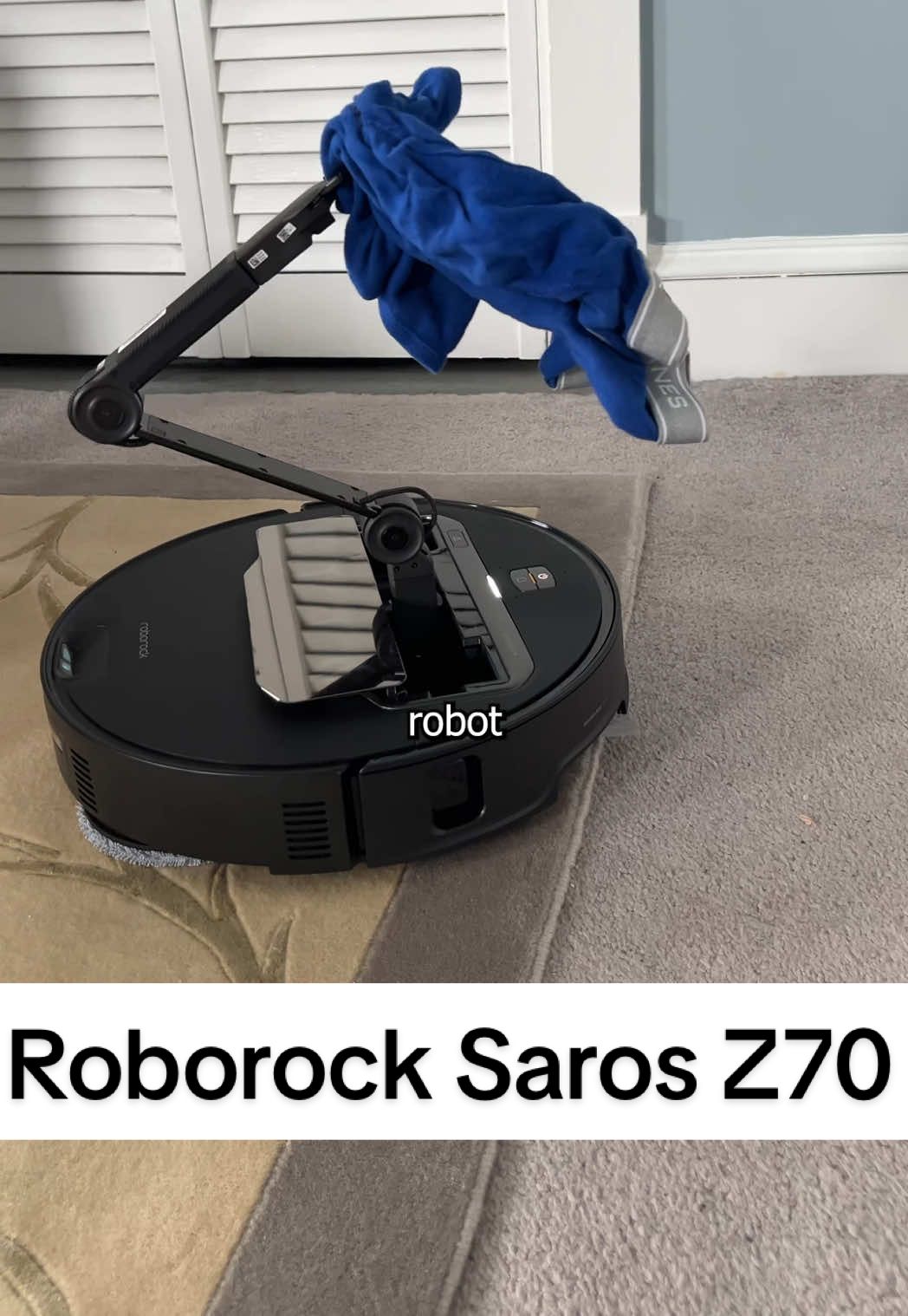 The Saros Z70 from @RoborockUS is a robot vacuum that has an ARM! And it can mop your floor?! This is INSANE! #tech #technology #techtok #SarosZ70 #robotvacuum #vacuum #cleaning #AIDesign #techinnovation