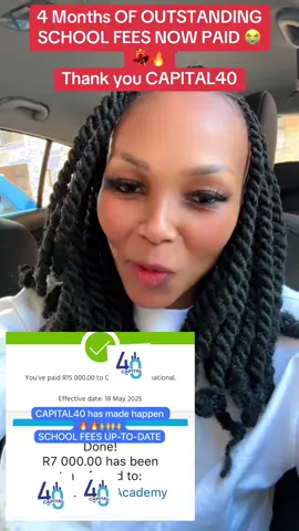 Testimony Time  And just like that I never thought this would happen.  After receiving Suspension and termination letters today Schools for my Daughter and Little brother it’s up to date. The goal is to now pay up front for the whole year , listen it’s possible 🙌🙌🙌🙌❤️💃💃 R22 000 Paid  Thank you CAPITAL40 😭😭😭😭🔥💃 MntakaDad , if you not making money where you are move, find a business that will give you money to pay your bills 🤞🤞 #testimony #Capital40 #thankyou #ToThePeople #residualincome #LetTheHustleContinue 