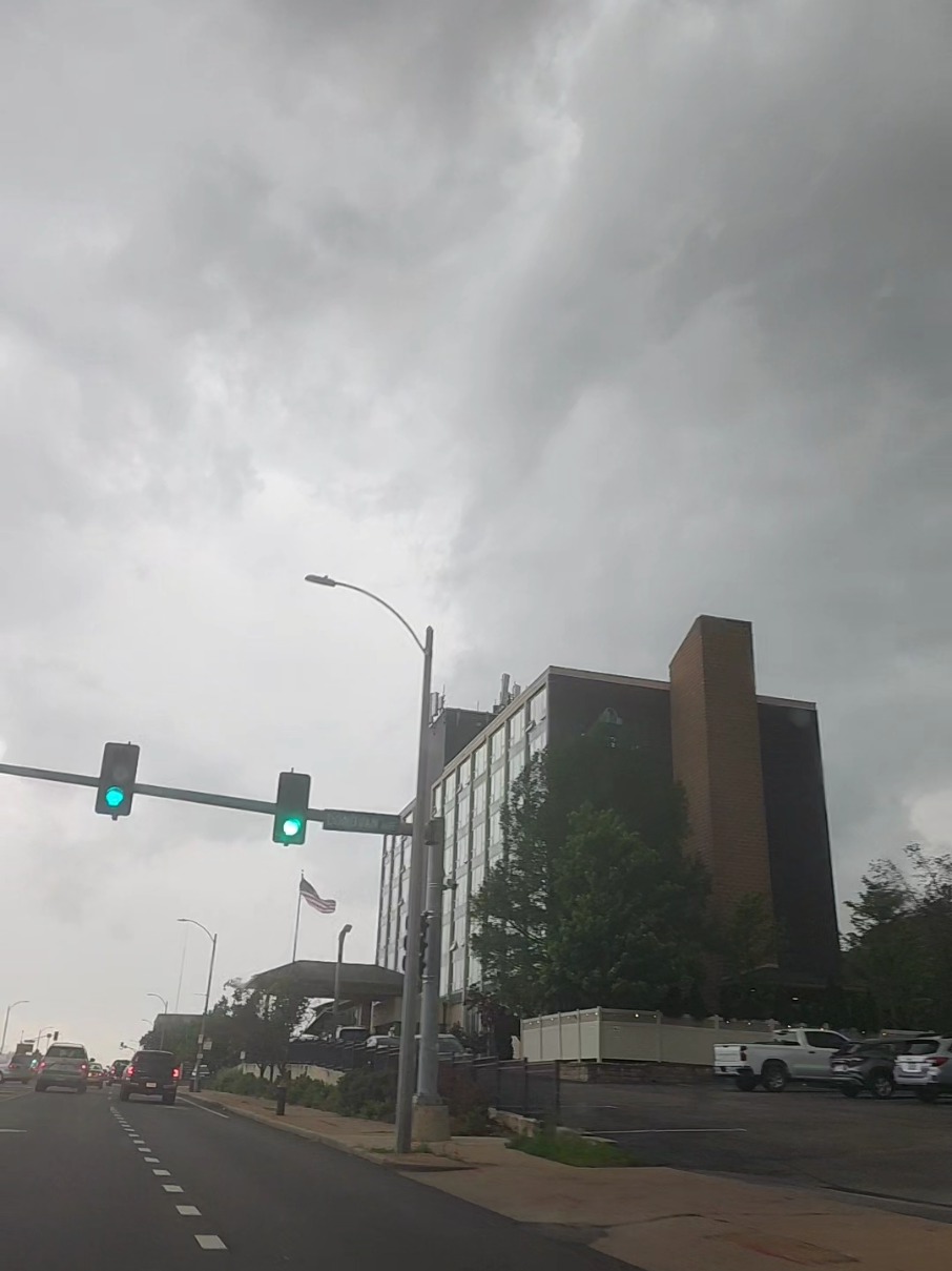 Video I took driving as far as I could from the St. Louis, MO tornado. #stlouis #tornado #stlouisto #stlouismo #weather #weathertok 
