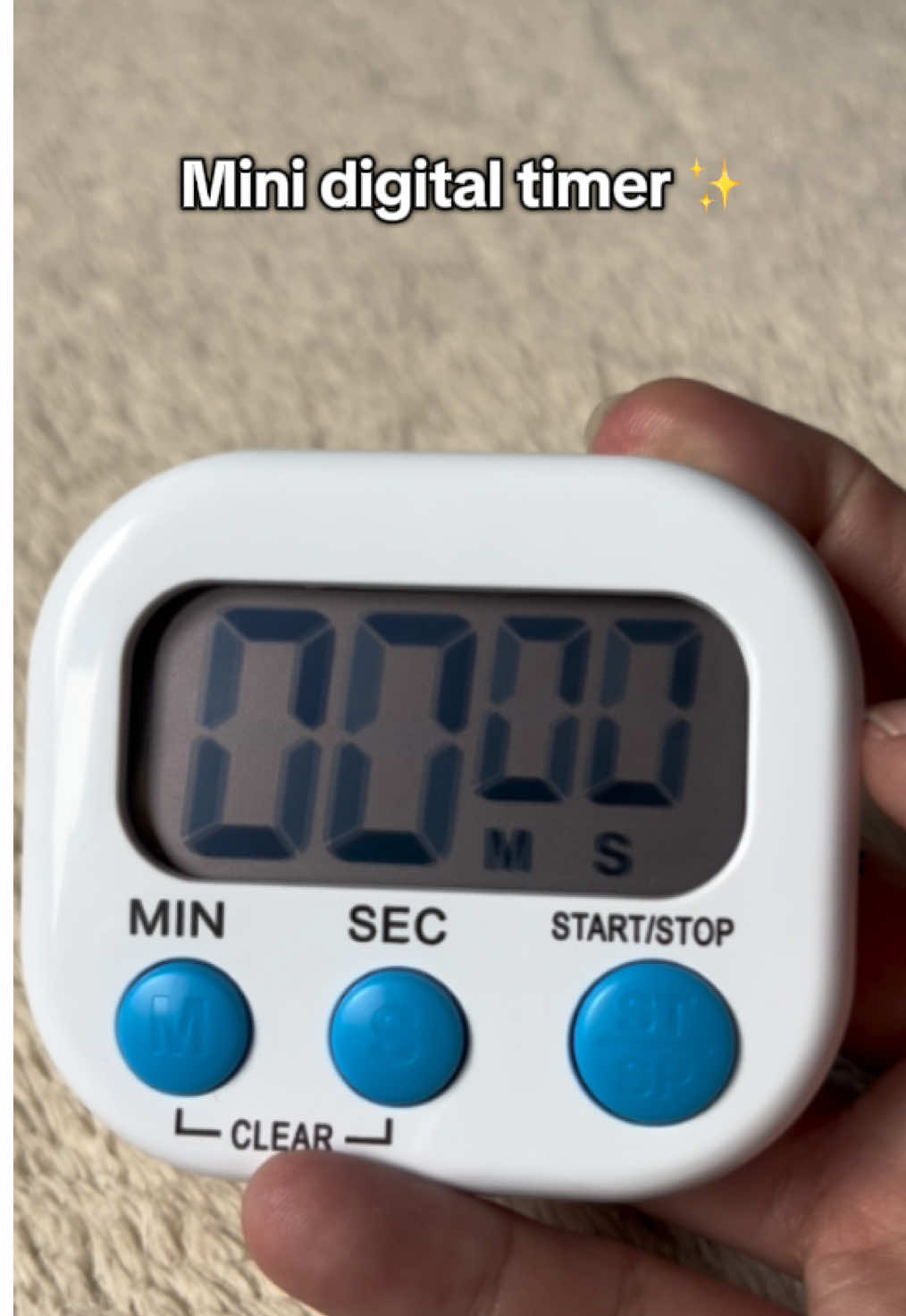 Multifunctional mini digital timer. Pwede sya sa kitchen, sa school or kahit saan mo gusto behh #digitaltimer #timer #minitimer 
