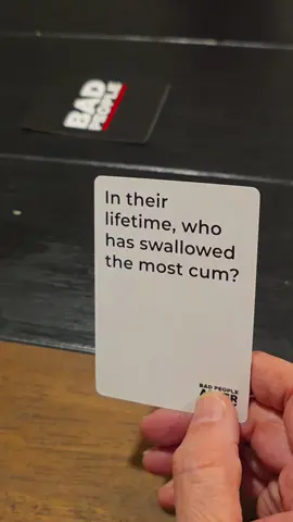 You have the best gag reflexes 🤣🤣🤣  #FYP #GameNight #funny #partygame #dycegames #drinkinggame #badpeople #badpeoplegame 
