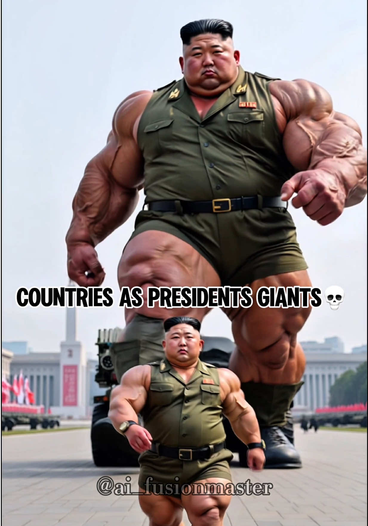 COUNTRIES AS PRESIDENTS GIANTS 💀 If you want to create content like this, click the link in my bio 🧙‍♂️ #countries#aiart 