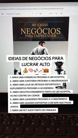Ideias de negócios para lucrar alto #negocios #ideiasdenegocios #empreendedorismo #empreender #empresario #sucesso #negociosparalucrar 