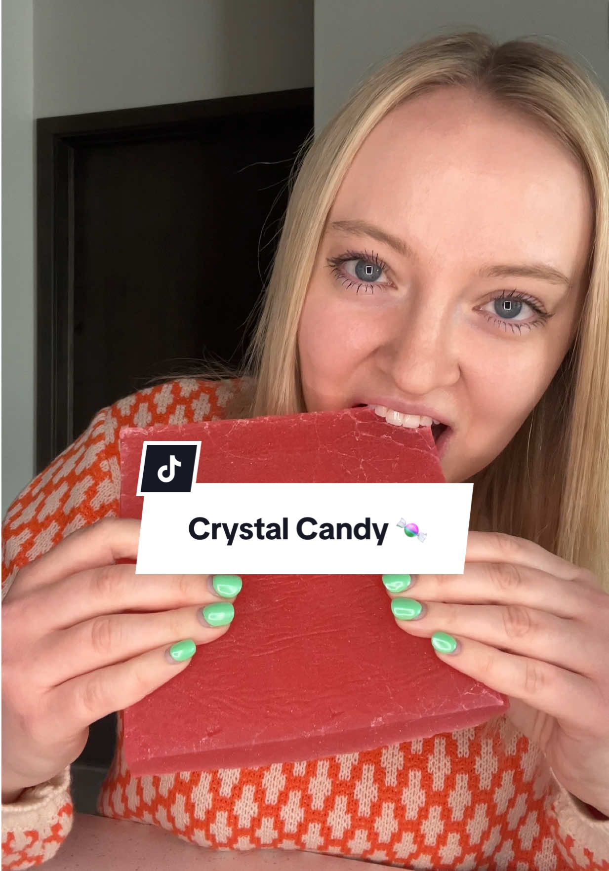 Homemade Crystal Candy 🍬 #crystal #crystalcandy #candy #crystalcandyasmr #homemadecrystalcandy #homemade #candytok #candyasmr #asmrcandy 