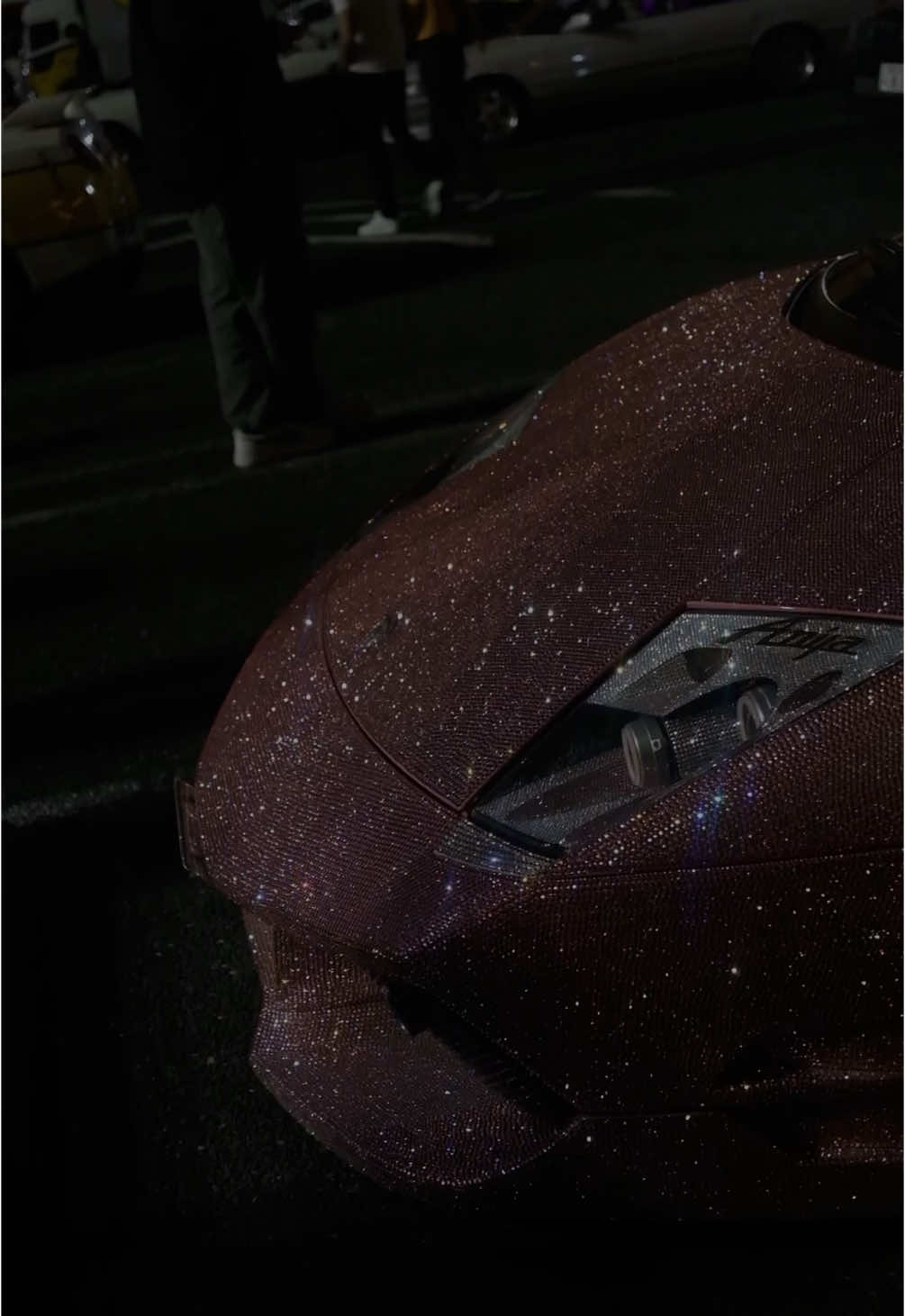swarovski bedazzled lambo  #cars #daikoku #fyp #lambourghini #carsoftiktok 