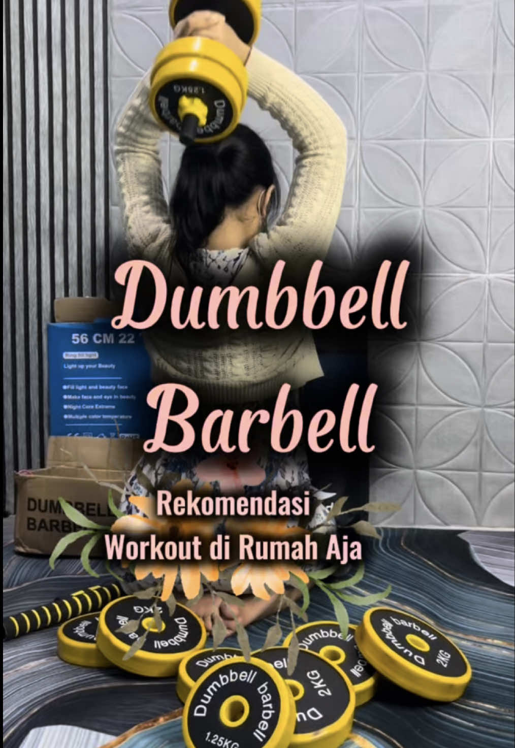 Aku review dumbbell barbell yang paket 20kg ya. Ada 12pcs plate, 2 stick, 1 konektor dan 4 baut. Ga perlu isi. Bahannya campuran besi solid #barbell #dumbbell #dumbbellworkout #Fitness #gym #pilates #alatolahraga #barbel #speeds 