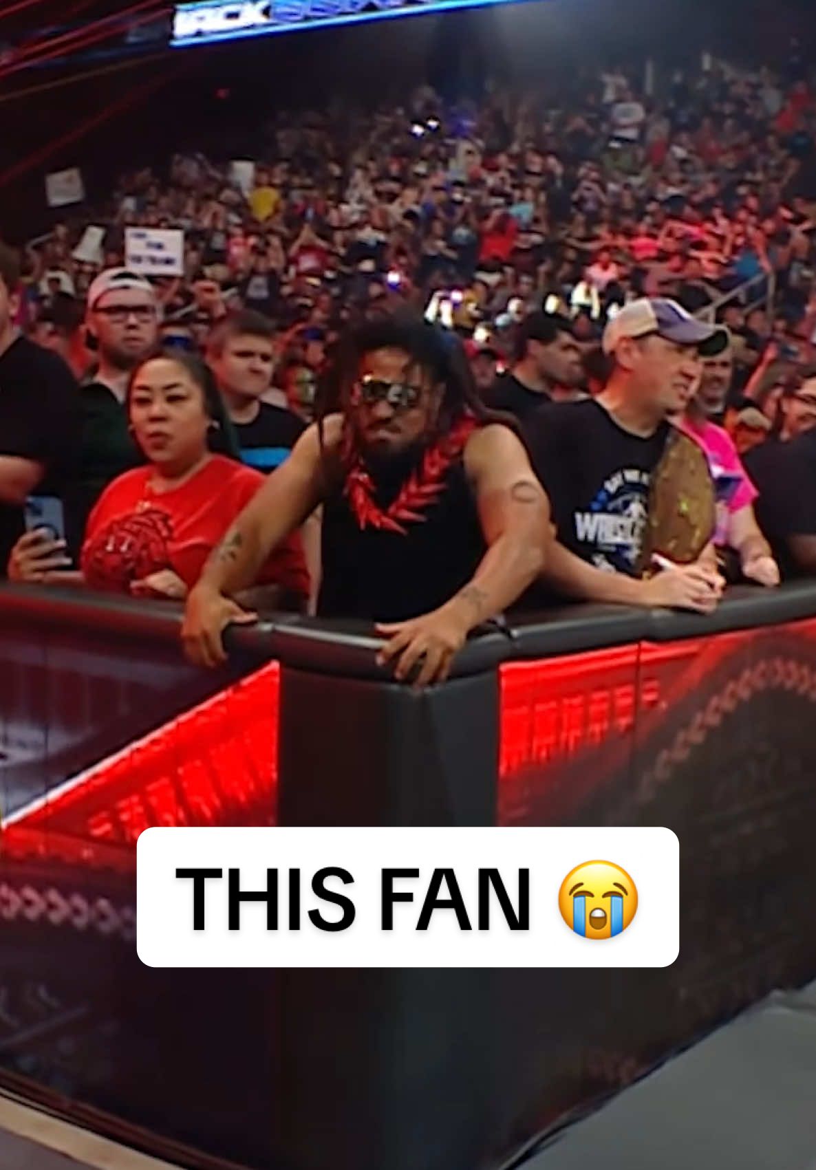 This fan hit every emote in the book during SmackDown 😂 #WWE #WWEonNetflix #SmackDown  