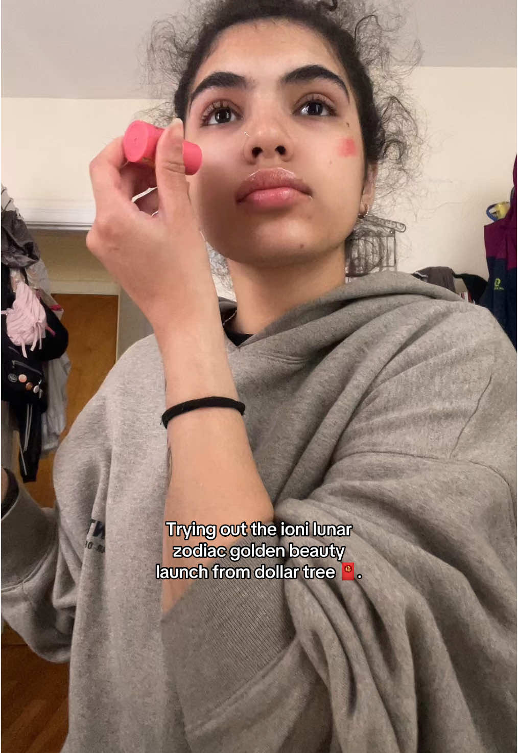 Loved everythinggg🥰. @IONI Cosmetics @laneige_us @Dollar Tree #dollartreemakeup #dollartree #makeup #beauty #ionicosmetics #ionimakeup #blushstick #highlighterstick #lipmask #laneige #laneigelipmask #lunarzodiaccollection 