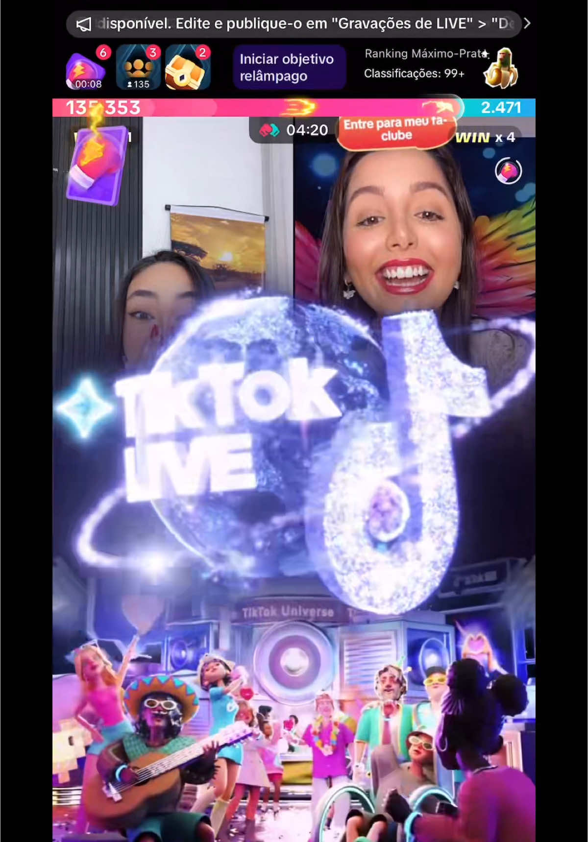 Hoje quero deixar registrado o meu mais sincero agradecimento a todos vocês que estiveram comigo em uma das batalhas mais marcantes da minha trajetória nas lives do TikTok. Foi mais do que uma disputa, foi um momento histórico, cheio de emoção, superação e união. Cada apoio, cada presente, cada palavra de incentivo fez toda a diferença. Eu senti a força de cada um de vocês vibrando comigo, acreditando, torcendo e me levantando quando a pressão batia. Foi lindo, foi intenso, foi nosso! A presença de vocês foi combustível para mim. Gratidão a cada nome, a cada gesto, a cada segundo dedicado. Que essa energia boa volte multiplicada para a vida de todos vocês. Seguimos juntos, sempre mais fortes. E isso aqui é só o começo de uma linda história!  Meus agradecimentos em especial @A S T R O N A U T A 🧑🏻‍🚀🪽 @⚡️✈️NINA✈️ @Jhennifer Alessandra @🚂𝔸𝔻𝔼𝕁𝔸𝕏 𝔻𝔸 ℕ𝔸ℝ𝔸🪽🍒 @Edson @Lucas Fernandes 🇧🇷 @🚂🪽MANU DA NARINHA🚂✈️  @Land🚂🪽 @꧁✨️𝗔⍳⍳αη✨️𝗖⍳єเττση✨️꧂  @Patrick Vargas @🅱️RUN🅾️🇧🇷N🌟 JK🐻‍❄️ 