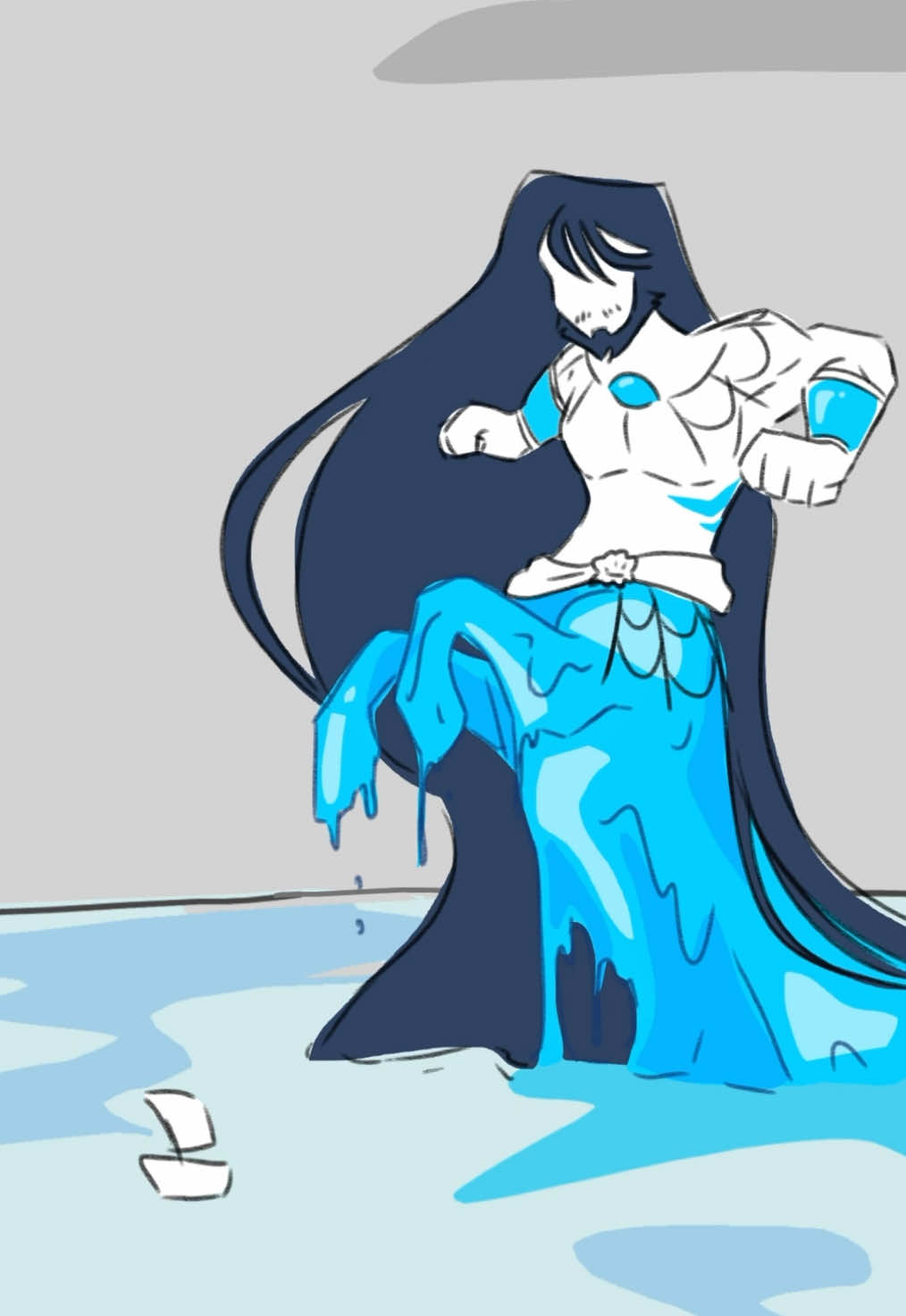 Odysseus is a stinky stinky man and he must be bathed  Every SINGLE time me and friends listen to ruthlessness we make this joke “ A GREEK WHO REEKS-“  Also I like drawing Poseidon as a water centar :) #epic #epicthemusical #epicthemusicalanimatic #epicthemusicalanimation #fananimation #odysseus #epicodysseus #animatic #meme #ruthlessness 