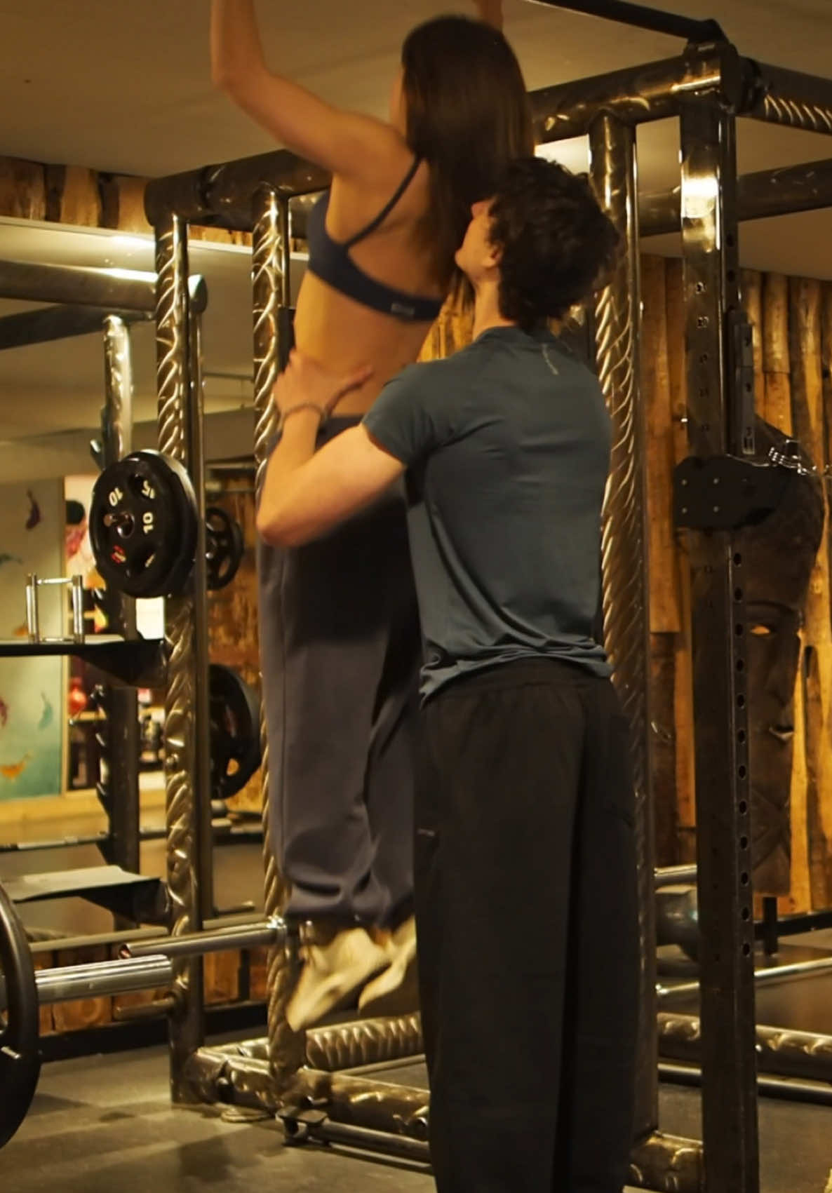 hows he still not annoyed😭😭our cool fits from @DFYNE code sonyaegon💘💘 #GymTok #fyp #couple #Fitness #gymgirl #dreambody #gymmotivation #gym #gymcouple #dating 