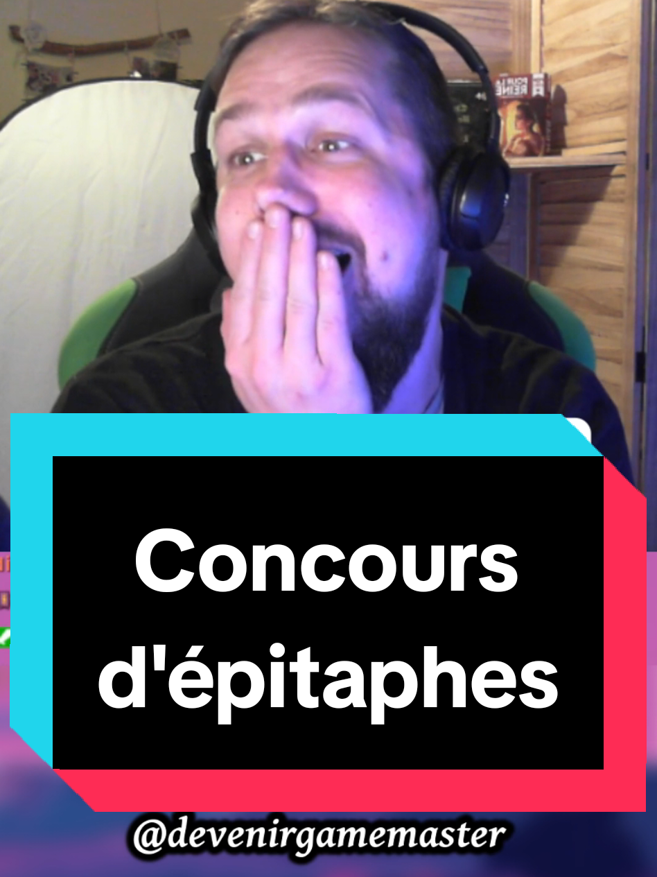 Petit conseil : faites des concours d'épitaphes dans vos parties de jeu de rôle, ça rend les scénarios bien plus fun !  Et mes joueurs sont devenus très bons à ce jeu...  #jdr #jeuderole #ttrpgtok #dndtok #dnd #dndtiktok #maitredujeu #gamemaster #joueur #joueurs #jeu  #blague #jeudemots #humour #twitch #clip #clips #astuce #conseil #fyp #pourtoi #pourtoii 