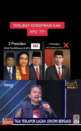 👆Semakin Seru !!! Data Jokowi di KPUD & KPU Pusat  datanya hilang . Ternak2 Jokowi mulai beraksi .#indonesiagelap #rizalfadilah #doktertifa #rismonhasiholansianipar #roysuryo #kasmujo #bangbangtri #viral #aniesbaswedan #jokowi #opposite6890 #fypp #fypage #fypシ゚viral🖤tiktok #fyppppppppppppppppppppppp #fypシ゚ #fyp #fyppppppppppppppppppppppp #panjangumurperjuangan #kpu 