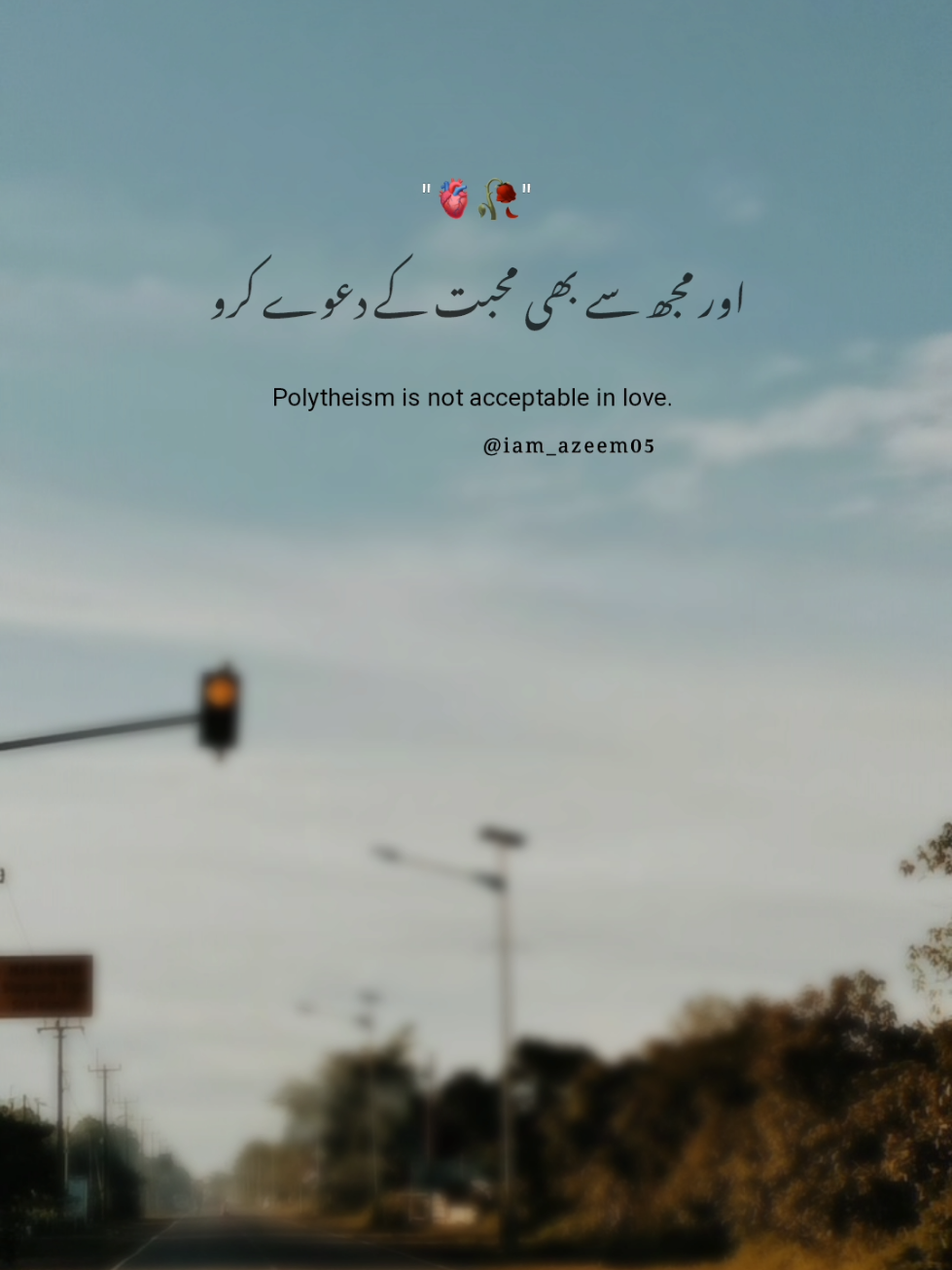 Mohhbt Mein Shirk Bardsht Nahi 🥹🙏🏻 #urdupoetry #shayari #sadshayari #hindipoetry #lovequotes  #iam_azeem05 