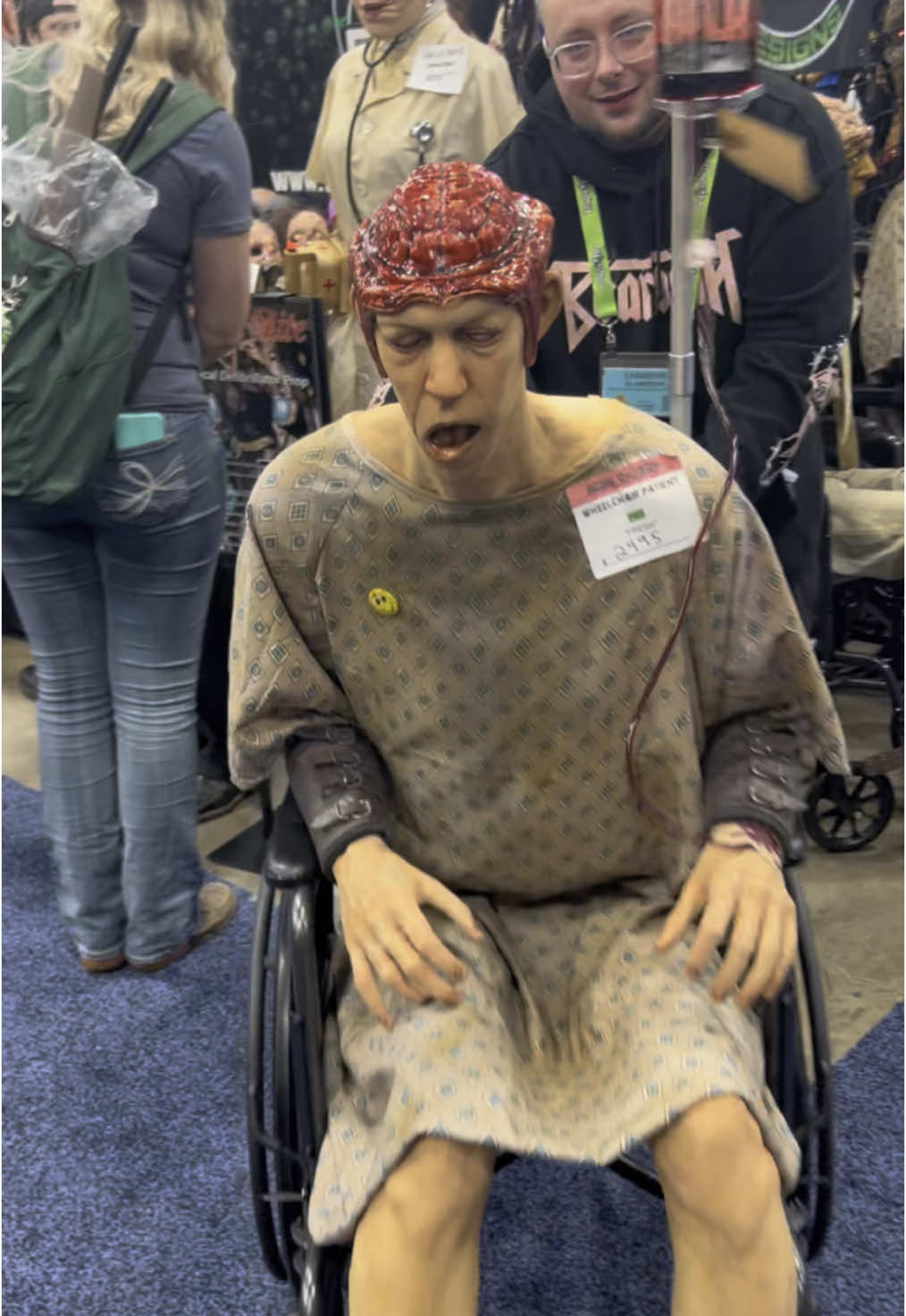 Wheel chair guy at Transworld 2025 #halloween #animatronic #scary #fyp 