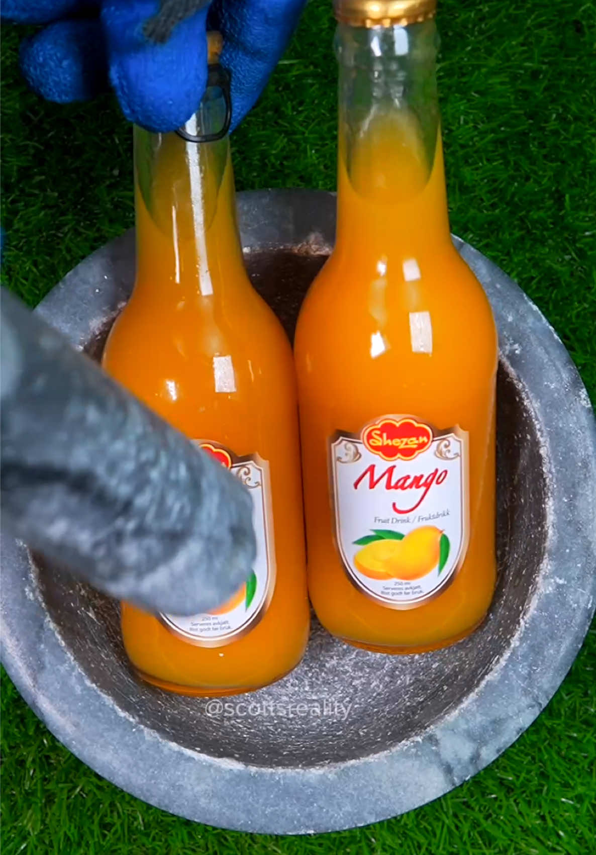Is it possible to crush glass bottles back into sand?! 😳 
