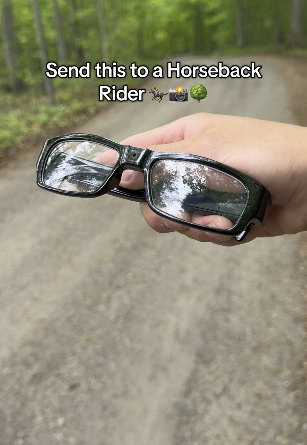Send this to them 🤩 #pov #glasses #horse #horsebackriding #recording 