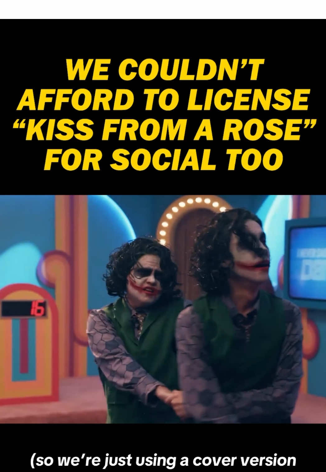 Listen, it cost us enough already to license “Kiss From a Rose” for the episode on @Dropout.tv #gamechanger #kissfromarose #thejoker #interpretivedance #seal 
