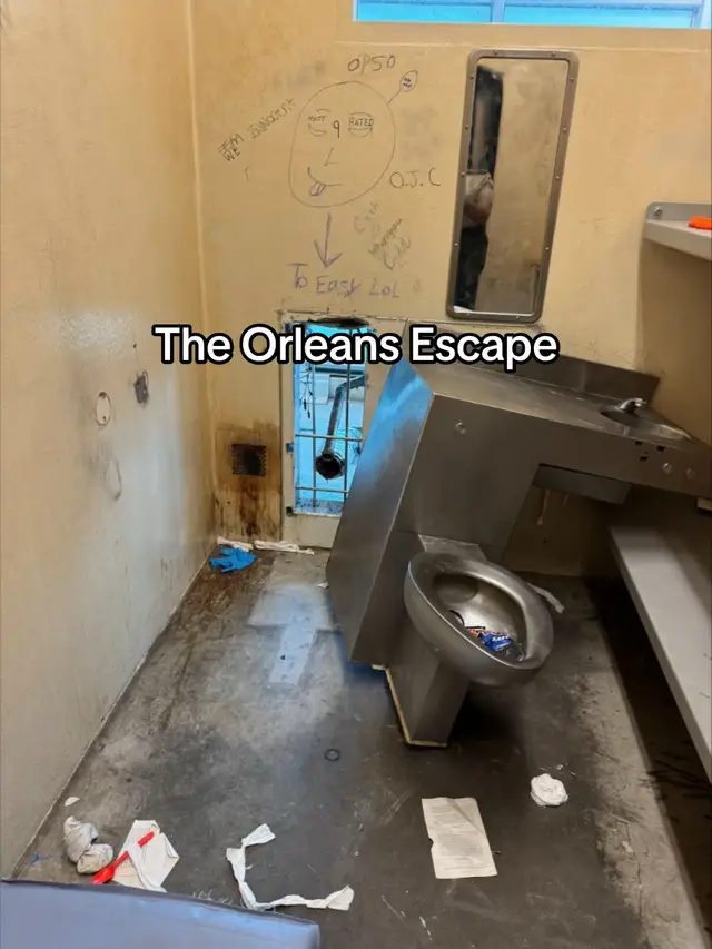 Ten inmates escaped from the Orleans Parish Jail in New Orleans. Some were facing mu*der charges, others armed robbery—and now, they’re all wanted by the FBI. #prisonbreak #escape #viralvideos #fyp 