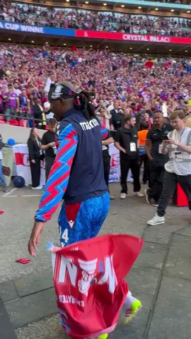 Jean-Philippe Mateta is Crystal Palace’s newest vlogger 🤳 #football #facup #emiratesfacup #crystalpalace #mateta 